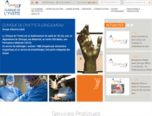 Tablet Screenshot of clinique-yvette.com